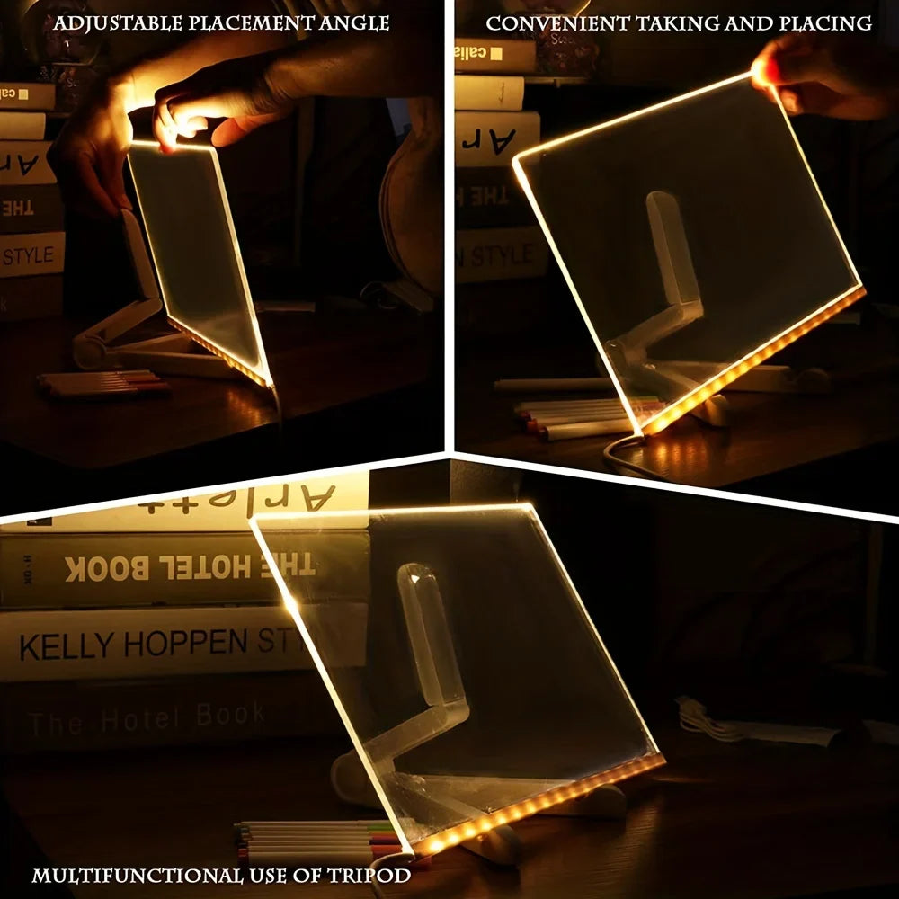 Bright LED Acrylic Erasable Message Board