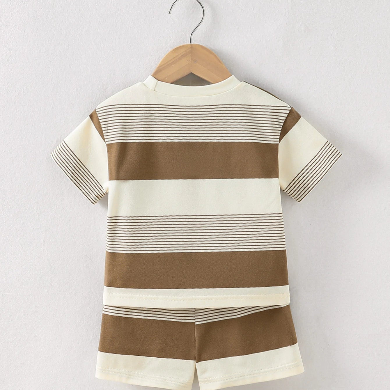Baby Boy Striped Shirt and Shorts Set