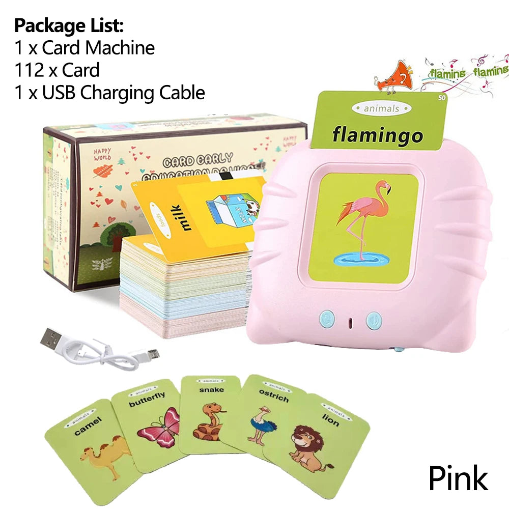Interactive Talking Flash Card Learning Set with 112 Cards