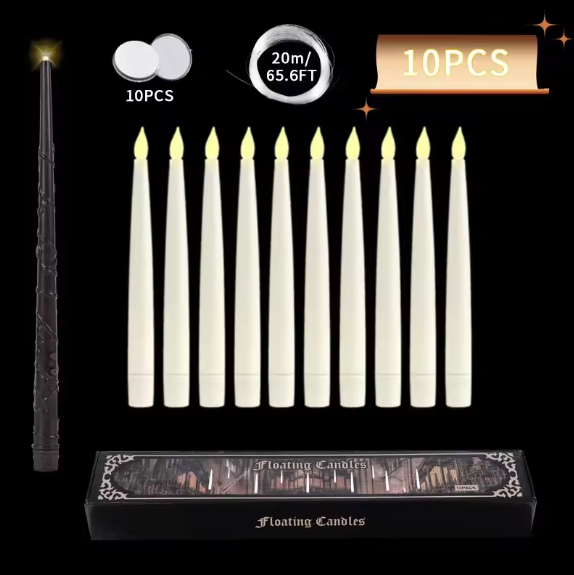 Floating LED Candles with Magic Wand Remote for Party