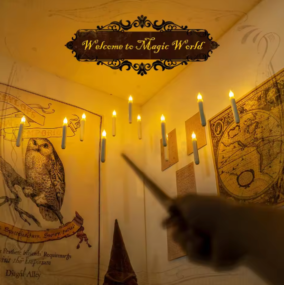 Floating LED Candles with Magic Wand Remote for Party