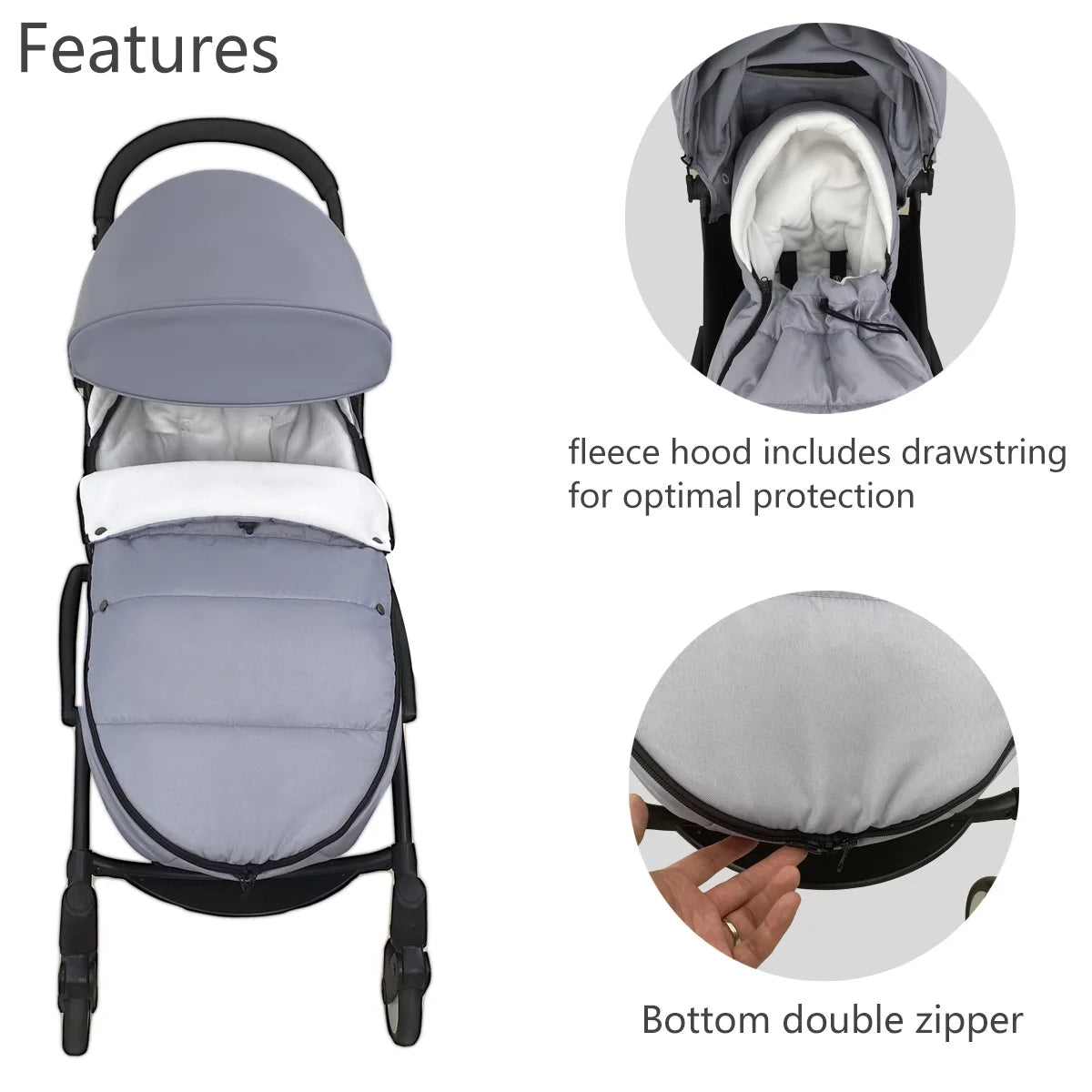 Soren Universal Stroller Footmuff with Waterproof Cover