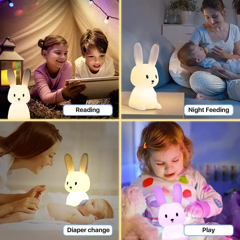 Rabbit Touch Night Light with Rechargeable Battery