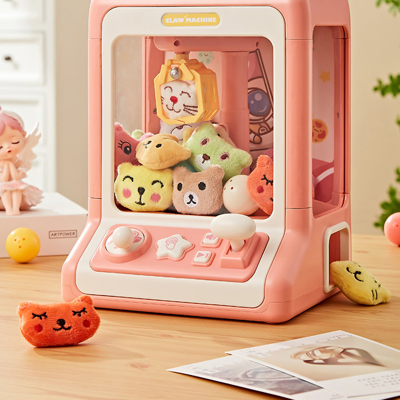 Mini Kids Claw Machine Arcade Game with Plush Toys