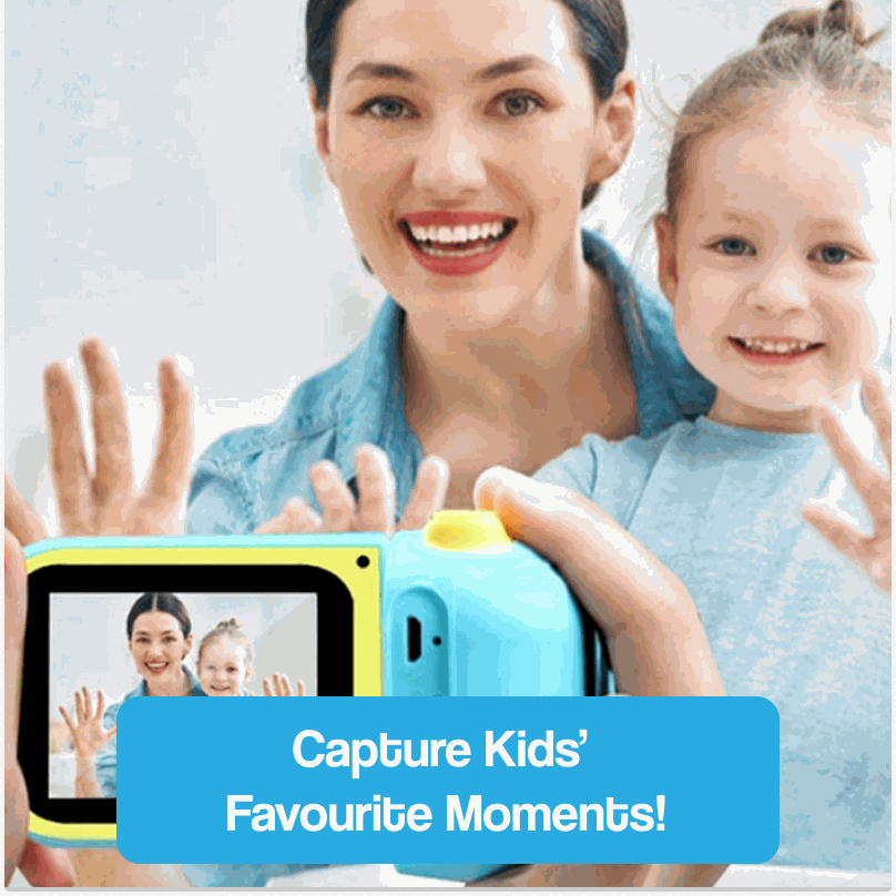 Kids Digital Camera with Video Recorder, 8GB Memory Card & Storage Case