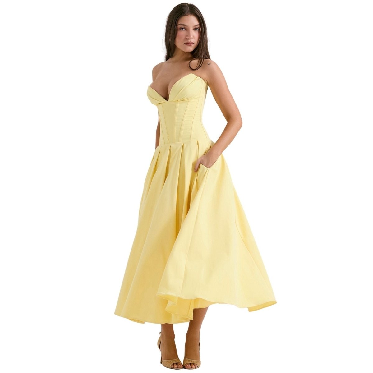 Women’s Formal Maxi Dress – Elegant Sleeveless Evening Dress