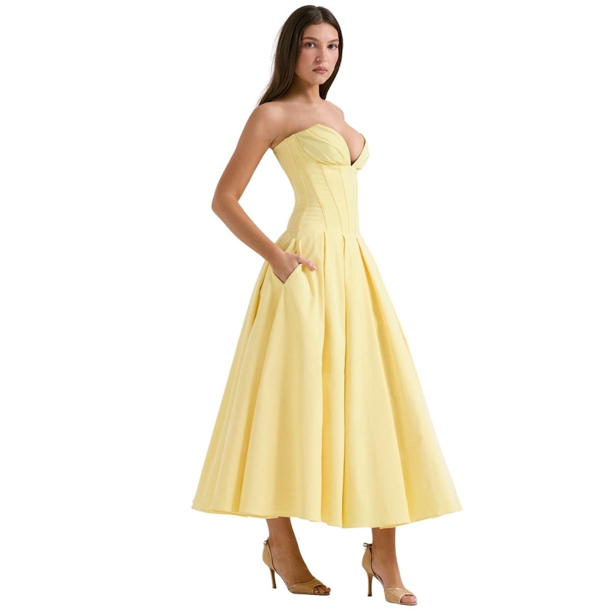 Women’s Formal Maxi Dress – Elegant Sleeveless Evening Dress