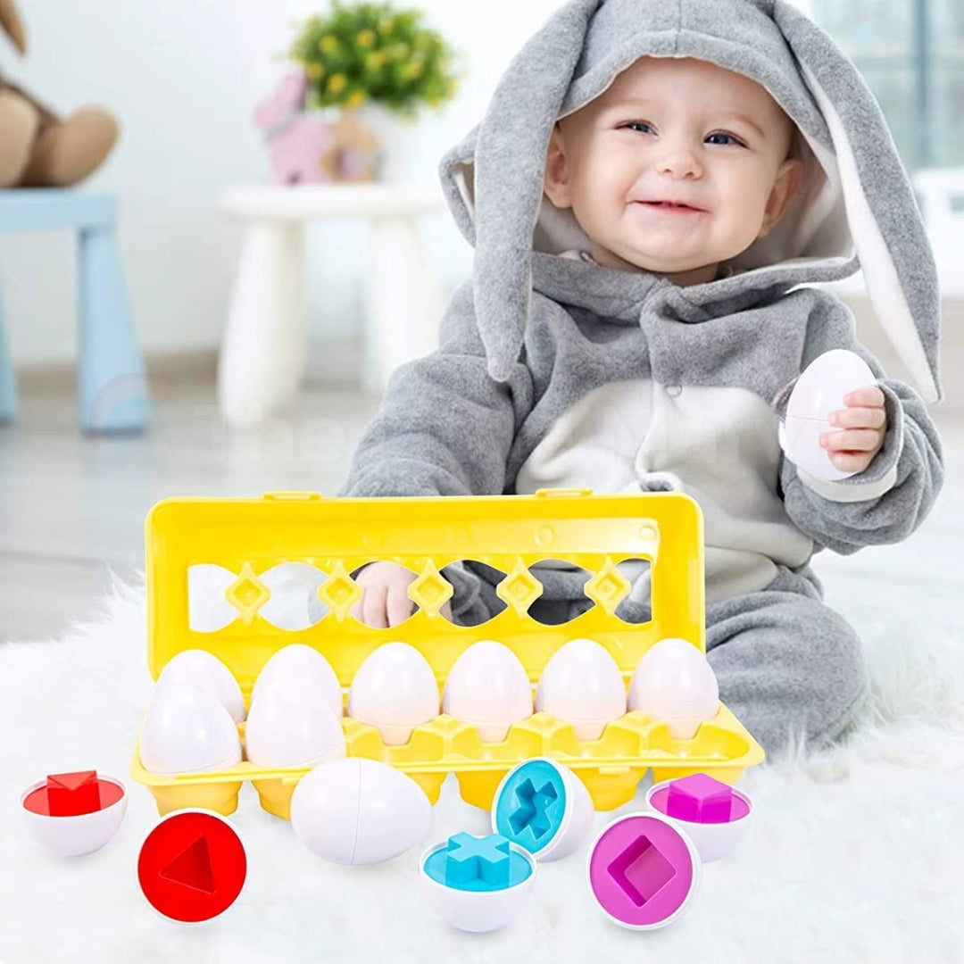 Egglio Shape & Color Matching Eggs Set