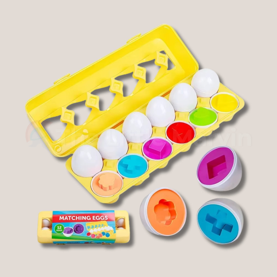 Egglio Shape & Color Matching Eggs Set