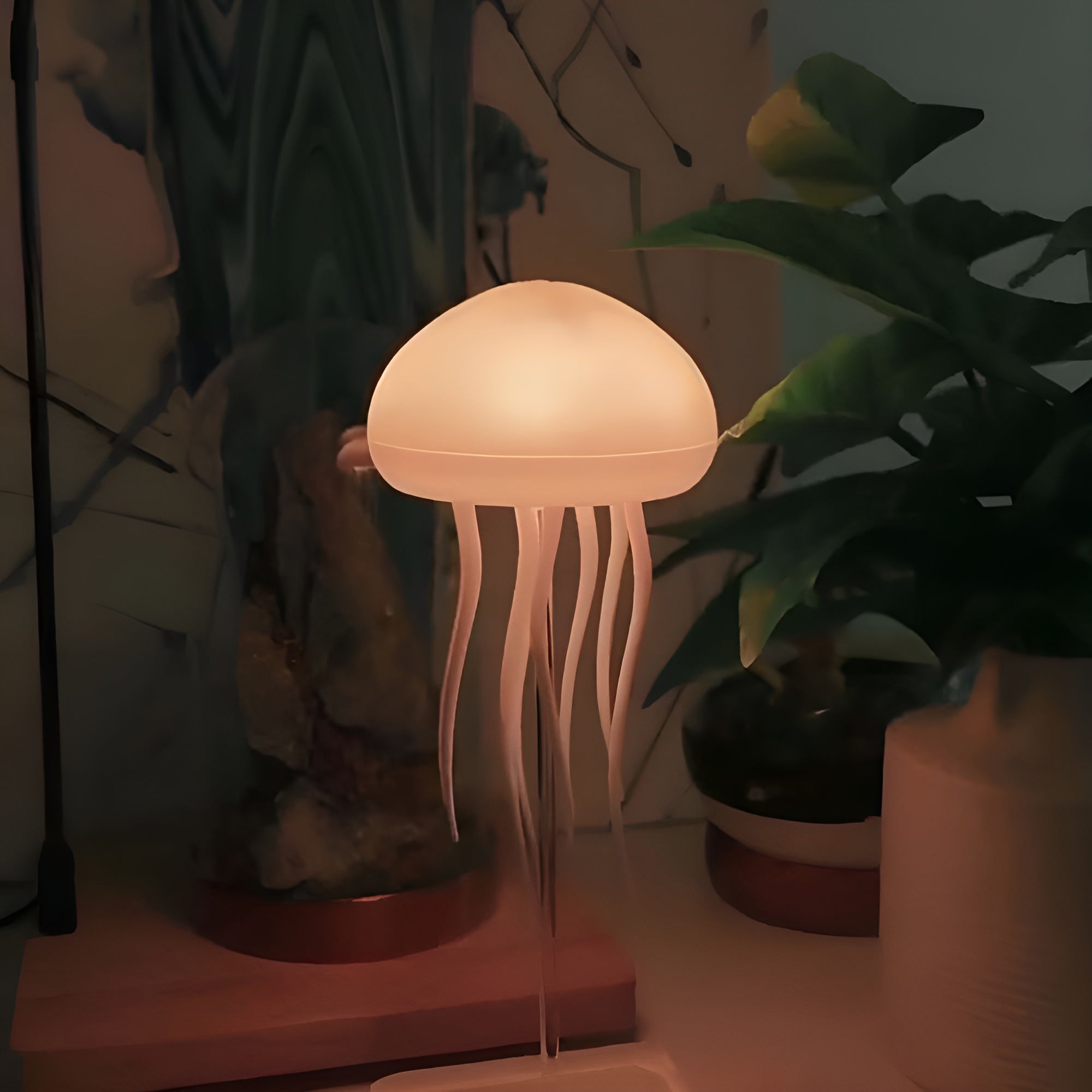 LED Jellyfish Lamp with RGB Color Changing and Voice Activation
