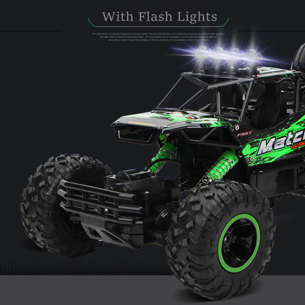 4WD RC Monster Truck for Kids – Remote Control Off-Road Rock Crawler